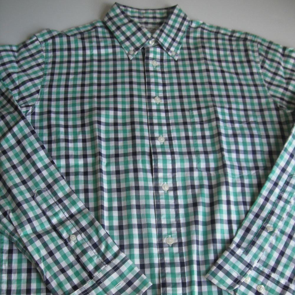 BULLOCK & JONES Plaid Long Sleeve Sport Shir - Picture 1 of 8